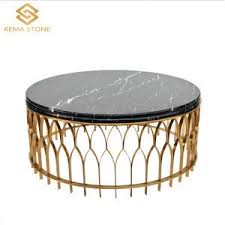 Leave an impression on your surroundings with the signet coffee table. Round Stainless Steel Black Marble Coffee Tables For Family From China Tradewheel Com
