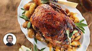Parmesan Crusted Duck With Grilled Pears From Christian Begin Recipe Oven Roasted Pork Chops Recipes Roast Pork Chops