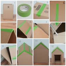 How To Make Amazing Kitten Cat Pet House From Cardboard Cabana Inspired Cat Or Dog House Diy Stuffed Animals Cat House Diy Cardboard Cat House