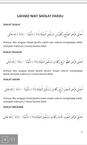 Arti bacaan sholat yaitu untuk bacaan niat sholat subur berarti aku niat salat fardhu shubuh, dua raka'at, menghadap kiblat, tepat waktu salah satu kewajiban seorang mukmin yaitu melaksanakan shalat lima waktu. Niat Solat Lima Waktu Dan Artinya