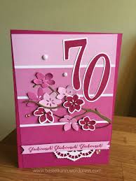 Kostenlos, einfach und schnell beliebte sprüche zum 70. Karte Zum 70 Geburtstag Karte Basteln Geburtstag Geburtstag Karte Geburtstagskarte