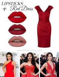 How To Pick A Lipstick With The Color Of Your Dress Fashion As A Lifestyle Red Dress Outfit Red Dress Makeup Red Dress Red Lipstick red dress outfit red dress makeup