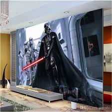 Modern Darth Vader Wall Mural Star Wars Photo Wallpaper Large Wall Art Designer Cartoon Movie Cus Darth Vader Wall Mural Wallpaper Childrens Room Custom Murals