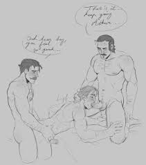 Post 2903098: Arthur_Morgan Dutch_van_der_Linde Josiah_Trelawny naughtycroc  Red_Dead_Redemption Red_Dead_Redemption_2