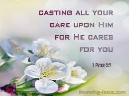 His connection with peter was plainly subsequent to that journey. What Does 1 Peter 5 7 Mean