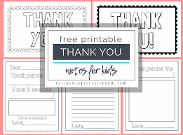 Save even more money by printing your envelopes for your cards and adding a free customized address label. Printable Thank You Cards For Kids The Kitchen Table Classroom
