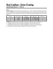 Soal dan jawaban akuntansi biaya 1. Soal Ab1 Tm 2 3 Job Order Costing Pdf Soal Latihan Job Order Costing Akuntansi Biaya 1 U2013 Tm 2 3 Soal 1 Di Bawah Ini Adalah Catatan Pt Dinda Course Hero