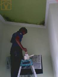 Untuk warna dari plafonnya, anda bisa memilih nuansa gelap, agar menjadi perpaduan yang harmonis dengan cahaya. Tips Mengecat Bekas Bocoran Dan Jamur Pada Dinding Dan Plafon Paktukang Com