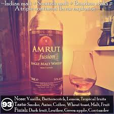 Amrut Fusion Single Malt Whisky Review The Whiskey Jug Malt Whisky Single Malt Malt