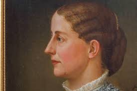 Julian Scott American, (1846-1901) A Portrait of Isabella Penn Smith Fleming