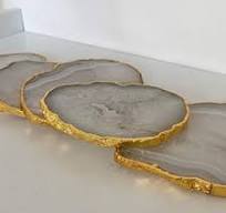 Gold Trim Coasters - Etsy Australia