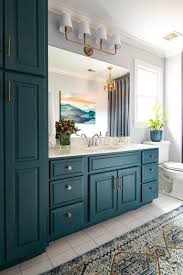 Pin By Deeply Southern Home On Bathrooms Bathroom Makeover Trendy Bathroom Bathroom Cabinet Colors