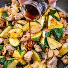 1 nub of fresh ginger, or at least one tbsp chopped. Quick Easy Zucchini Chicken Stir Fry Clean Food Crush