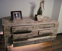 Love the idea of the drawers behind the mirror! Diy 3 Euro Pallet Dresser With 5 Drawers Easy Pallet Ideas