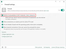 How To Enable Or Disable Notifications About Vulnerabilities In Wi Fi Networks In Kaspersky Total Security 19