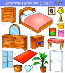 Bedroom Clipart Home Furniture Graphics Commercial Clip Art Colorful Bedroom Furniture Cute Furniture