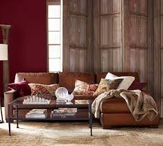 Check out our couch with chaise selection for the very best in unique or custom, handmade pieces from our slipcovers shops. Turner Square Arm Leather Sofa Chaise Sectional Pottery Barn