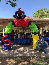 Birthday Party Decoration Ideas For 5 Year Old Boy Spidey To The Rescue This Superhero Arch Was Perfect For This 5 Year Old Boys Birthd Avenger Birthday Party Boy Birthday Party Themes Superhero Birthday Party