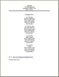 are references included in the resume