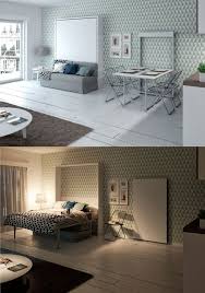 Découvrez l'offre armoire lit escamotable studio sofa blanc mat canapé intégré microfibre gris couchage 140*200 cm inside75 pas cher sur cdiscount. Lit Gain De Place Lit Escamotable Et Canape Convertible Pour Petit Espace Cote Maison