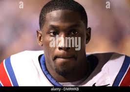 LA Tech running back Daniel Porter (20) stiff arms LSU safety Danny McCray  (44) during the game at Tiger Stadium in Baton Rouge, Louisiana. LSU won  the contest 24-16. (Credit Image: ©