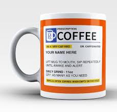 Personalized Prescription Coffee Mug Custom Rx Style Coffee Cup Mugs Tea Mugs Cocoa Drink