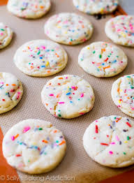 Soft Baked Funfetti Sugar Cookies Sally S Baking Addiction Click for recipes 👇🏼 linkinprofile.com/sallysbakeblog. soft baked funfetti sugar cookies