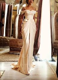 Us 125 00 Sleeveless Sweep Train Satin Sheath Column Wedding Dresses Lalamira Column Wedding Dress Ruffle Wedding Dress Satin Mermaid Wedding Dress