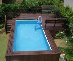 Above Ground Pools With Decks 20 Awesome Photo An Essential Guide For Those Looking At Install Rectangle Pool Rectangular Pool Rectangle Above Ground Pool