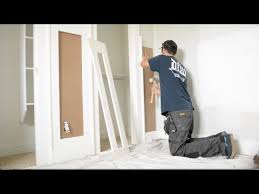 The makeover included the installation of a decorative chair rail along with a pink and green paint scheme. 5 Foot High Wainscoting Install Baby Nursery Youtube