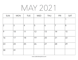But now, with our free and printable may 2022 calendar, you can mark the special days and organize your events easily.all you have to do is print out the blank may 2022 calendar by downloading it from our website for free! Printable May 2021 Calendar Calendar Options