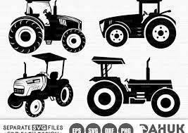 Download Tractor Svg Tractor Vector Farm Tractor Svg Tractor Clip Art Cut File For Silhouette Crella