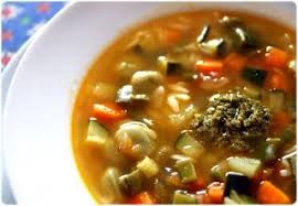 Soupe Au Pistou Pour 6 P 225 G De Jeunes Feves 2 C A S D Huile D Olive 2 Gousses D Ail 1 Oignon 1 Branche De Celeri 1 Carotte Pistou Soupe Minestrone