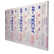 This insulation is typically found at the back of your home improvement store with larger building supplies. R Tech 1 1 2 In X 4 Ft X 8 Ft R 5 78 Rigid Foam Insulation 320817 The Home Depot
