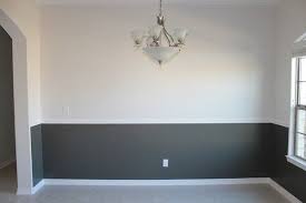 A chair railing is a historic architectural touch. 4 Enticing Cool Ideas Basement Plans Bath Modern Finished Basement Basement Remodel Bedroom Base Dining Room Colors Living Room Paint Dining Room Paint Colors