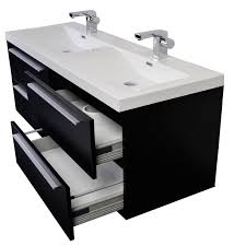 57 inch modern double sink vanity set