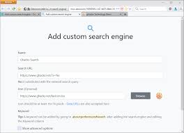 Add Custom Search Engines To Firefox