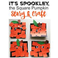 Pumpkins represent fall, festivities of the holidays and halloween. Spookley The Square Pumpkin Craft