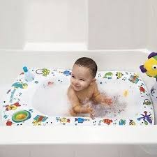 Animal print bath rugs and towels are also a ton of fun and fit right into your safari theme. One Step Ahead Inflatable Baby Bath Baby Bath Toys Baby Tub
