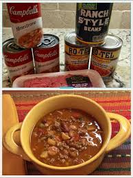 Cowboy Soup 1lb Ground Round 3 Cans Minestrone Soup 2 Cans Rotel 1can Ranch Style Beans 30 Oz Water Brown Grou Beef Soup Recipes Minestrone Soup Minestrone