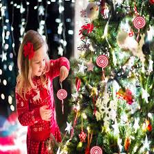 Of course, if you are all about the glam, the wide selection of silver, gold, and crystal christmas tree decorations offered by wayfair. Buy Trounistro 8 Pack Christmas Lollipop Ornament Red And White Candy Cane Christmas Tree Ornament Online In Hong Kong B0813cqdnx