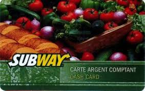 Subway gift card balance canada. Gift Card Subway With Vegetables Subway Canada Subway Col Ca Subw 011a