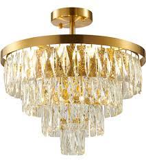 4.6 out of 5 stars. Bethel International Oc36c20g Canada 6 Light 20 Inch Gold Semi Flush Mount Ceiling Light