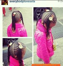What i love about this hairstyle for black girls is the gold band and the curls. Little Girl Cornrow Ponytails Novocom Top