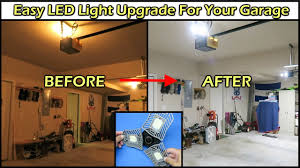 Easy Led Light Upgrade For Your Garage E26 Adjustable Led Panel Youtube