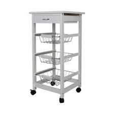 Doté d'un grand plateau, il vous offrira l'espace nécessaire pour installer votre écran. 30 Sur Desserte De Cuisine Avec Roulettes 3 Paniers Et 1 Tiroir Meubles De Rangement Achat Prix Fnac