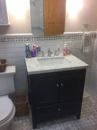 Our Bathroom Remodel In Our Chicago Bungalow Bungalov Bathrooms Remodel Small Bathroom Remodel Bathroom