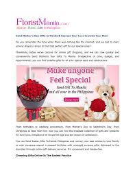 The calendar says ninth may 2021 is a major day for us all. Mother S Day Gifts To Manila By Floristmanilaseo Issuu