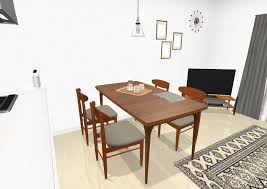 10畳 正方形リビングダイニング 家具の配置が難しい部屋のレイアウト roomco ルムコ リビングダイニング インテリア 家具 リビング