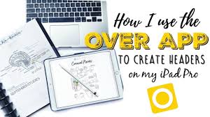 How I Create Goodnotes Headers On My Ipad Pro Over App Tutorial September Studies Youtube Over App Best Notes App Ipad